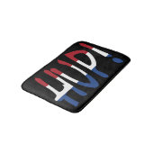 Hup überlagert sich auf der NLD-Flagge auf bk bmcn Badematte (Schrägansicht)