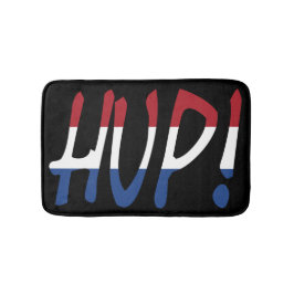 Hup überlagert sich auf der NLD-Flagge auf bk bmcn Badematte