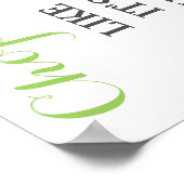 Hupe es, als wäre es eine warme Küche Poster (Ecke)