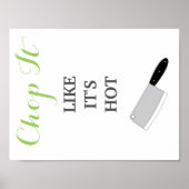 Hupe es, als wäre es eine warme Küche Poster (Vorne)