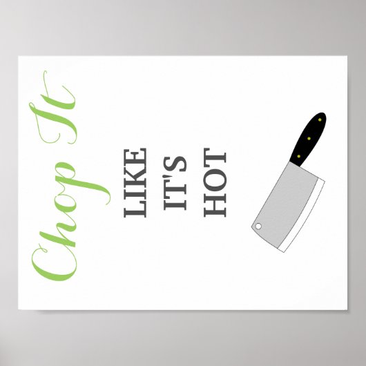 Hupe es, als wäre es eine warme Küche Poster (Vorne)