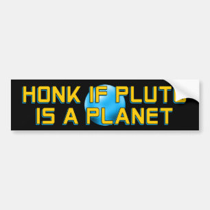 Hupen, wenn Pluto ein Planet ist - Lustige Astrono Autoaufkleber