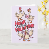 Hupf Wenn Du Mein Valentin Bist Dummer Gans Karte (Gelbe Blume)