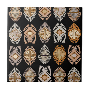 Hüpfende Frösche Fliese