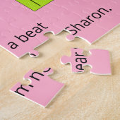 Hüpfendes Herz in Liebe: Rosafarben Puzzle (Seite)