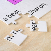 Hüpfendes Herz in Liebe: Weiß Puzzle (Seite)