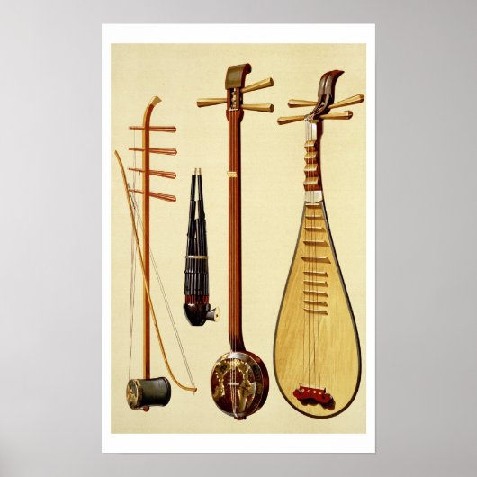 Huqin und Bogen, Seng, Sanxian und Pipe, Ch Poster (Vorne)