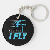 Hürden, die Sie ausführen, wenn ich Fly Hurdler Tr Schlüsselanhänger (Rückseite)