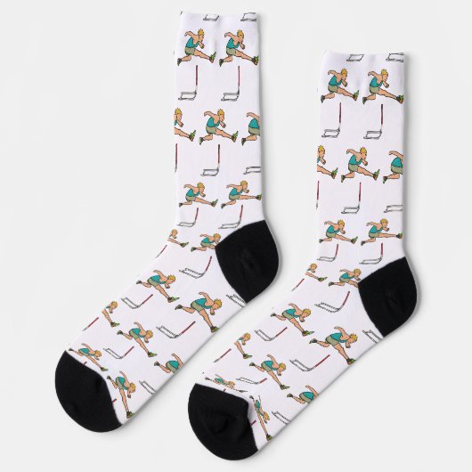 Hürden überwinden socken (Linkes Detail)