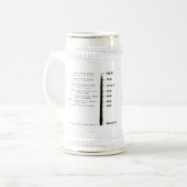 Hürden-Ursprungs-Tasse Bierglas (Vorderseite Links)