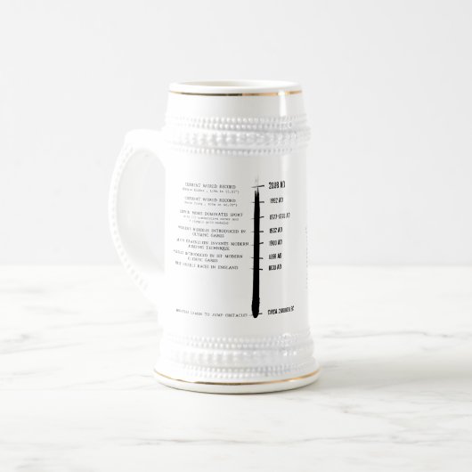 Hürden-Ursprungs-Tasse Bierglas (Vorderseite Links)