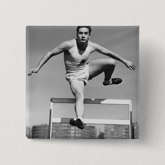 Hürdenlauf Button (Vorderseite)