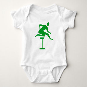Hürdenlauf - Gras Grün Baby Strampler