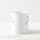 Hürdenlauf-Männchen Kaffeetasse (Mittel)