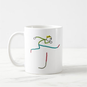 Hürdenlauf-Männchen Kaffeetasse