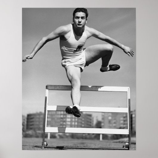 Hürdenlauf Poster (Vorne)