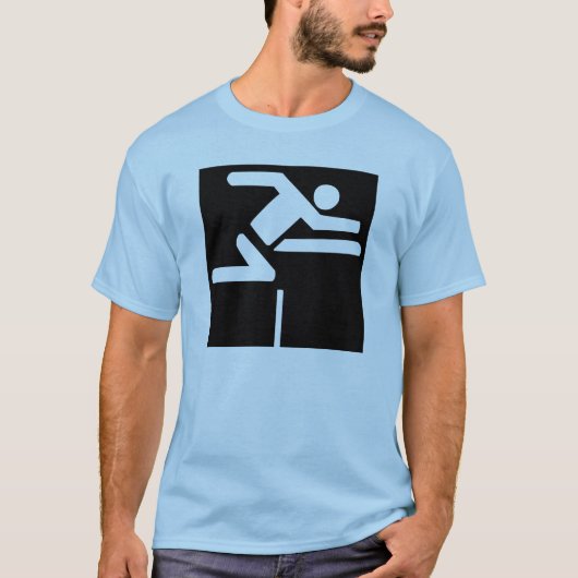 Hürdenspringer (Block) T-Shirt (Vorderseite)