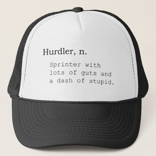 Hürdenspringer, N. Truckerkappe (Vorderseite)