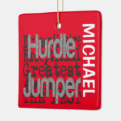 Hurdle Jumper Extraordinaire CUSTOM Keramikornament (Links)