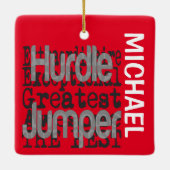 Hurdle Jumper Extraordinaire CUSTOM Keramikornament (Rückseite)