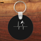 Hurdler Heartbeat Schlüsselanhänger (Vorderseite)