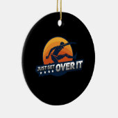 Hurdler Hurdling Sportgeschenk Keramik Ornament (Rechts)