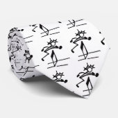 Hurdler Stickman Track und Field-Krawatte Krawatte (Gerollt)