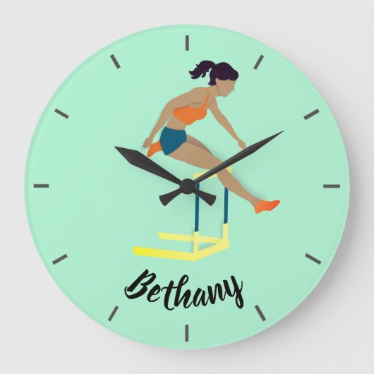 Hurdles Große Wanduhr (Vorderseite)