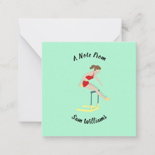 Hurdles Mitteilungskarte (Vorderseite)