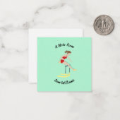 Hurdles Mitteilungskarte (Vorderseite/Rückseite Beispiel)