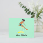 Hurdles Postkarte (Stehend Vorderseite)