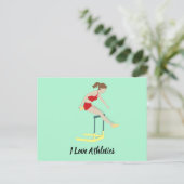 Hurdles Postkarte (Stehend Vorderseite)
