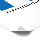 Hurdles Track und Feld, die Sie ausführen I Fly Poster (Ecke)