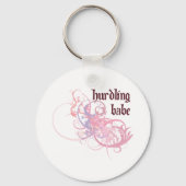 Hurdling Babe Schlüsselanhänger (Vorderseite)
