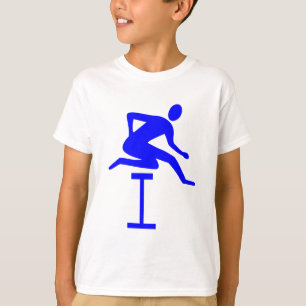 Hurdling - Blau T-Shirt