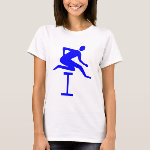 Hurdling - Blau T-Shirt