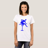 Hurdling - Blau T-Shirt (Vorne ganz)