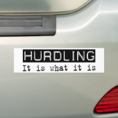 Hurdling es ist autoaufkleber (Auf Auto)