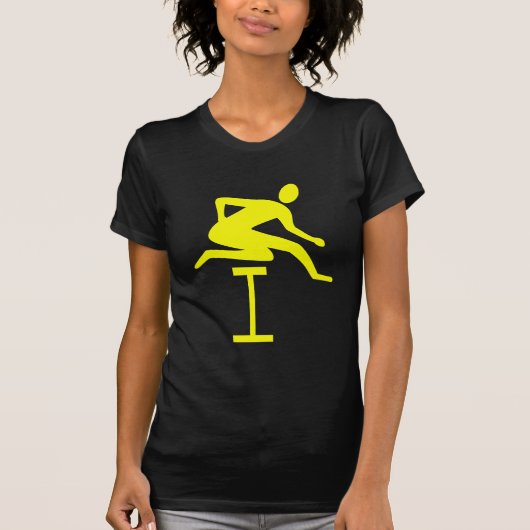 Hurdling - Gelb T-Shirt (Vorderseite)