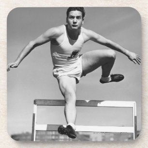 Hurdling Getränkeuntersetzer