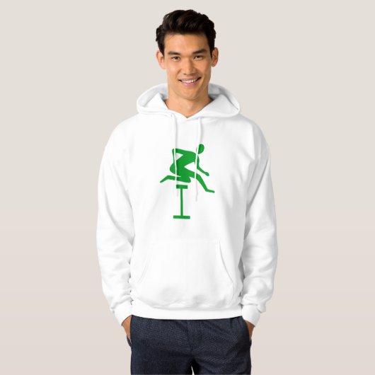 Hurdling - Grass Green Hoodie (Vorne ganz)