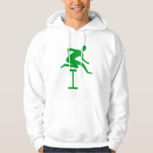 Hurdling - Grass Green Hoodie (Vorderseite)