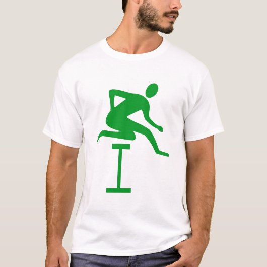 Hurdling - Grass Green T-Shirt (Vorderseite)