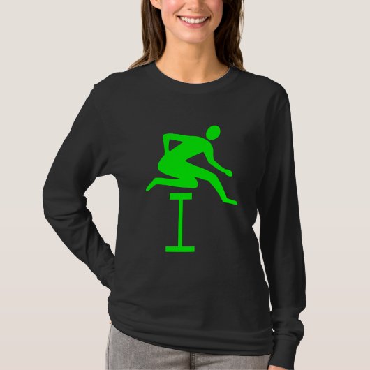 Hurdling - Grün T-Shirt (Vorderseite)