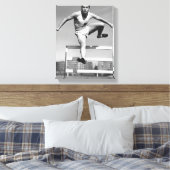 Hurdling Leinwanddruck (Insitu (Schlafzimmer))