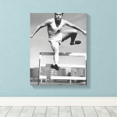Hurdling Leinwanddruck (Insitu (Holzboden))