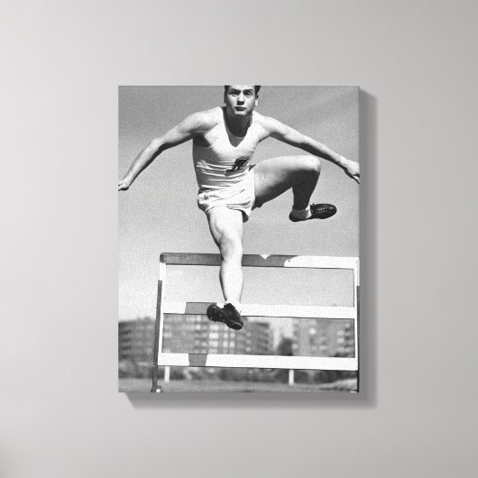 Hurdling Leinwanddruck (Vorderseite)