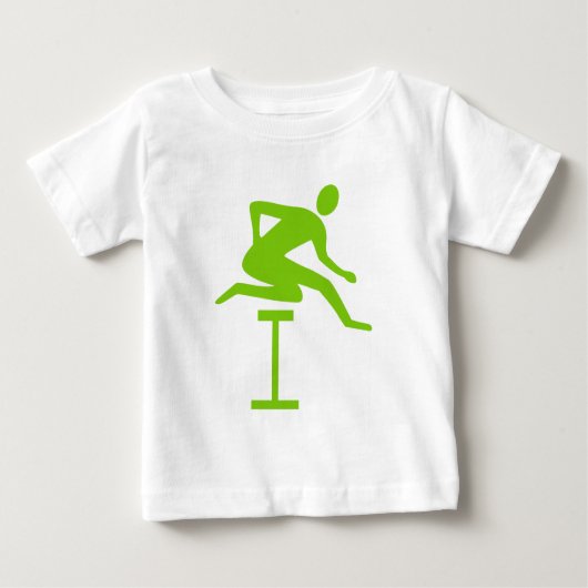 Hurdling - Martian Green Baby T-shirt (Vorderseite)