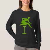 Hurdling - Martian Green T-Shirt (Vorderseite)