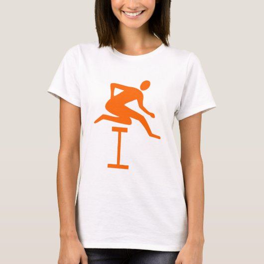 Hurdling - Orange T-Shirt (Vorderseite)